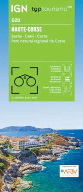 Cover for Ign · Haute-Corse - Bastia Calvi Corte PNR Corse - TOP 100 (Map) (2024)