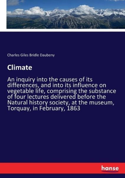 Cover for Daubeny · Climate (Bog) (2017)