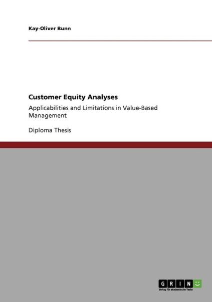 Cover for Bunn · Customer Equity Analyses (Book) (2009)