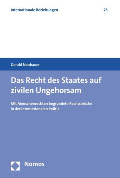 Cover for Neubauer · Das Recht des Staates auf zivi (Buch) (2016)