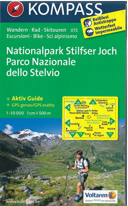 Cover for Mair-Dumont / Kompass · Kompass Wanderkarte: Nationalpark Stilfser Joch - Parco Nazionale dello Stelvio (Book) (2012)