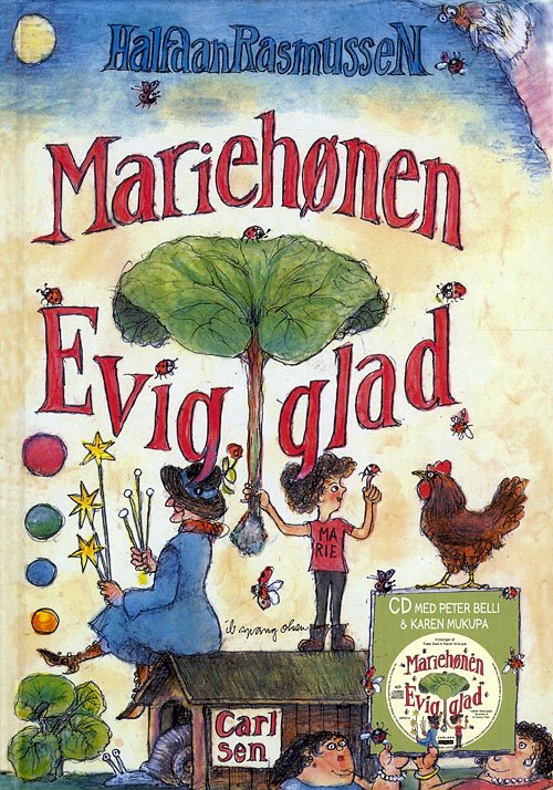 Cover for Halfdan Rasmussen · Mariehønen Evigglad - med CD (CD/BOOK) [2.º edición] [Bog &amp; CD] (2009)