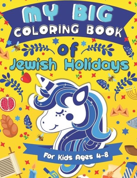 Cover for Pink Crayon Coloring · My Big Coloring Book of Jewish Holidays (Paperback Bog) (2020)
