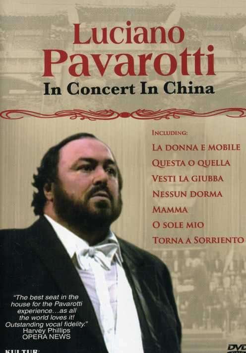 Cover for Luciano Pavarotti · In Concert in China (DVD) (1990)