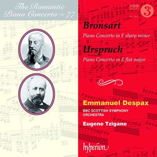 Bronsart / Urspruch: Piano Concertos - Despax / Bbcso / Tzigane - Musik - HYPERION - 0034571282299 - 28. september 2018