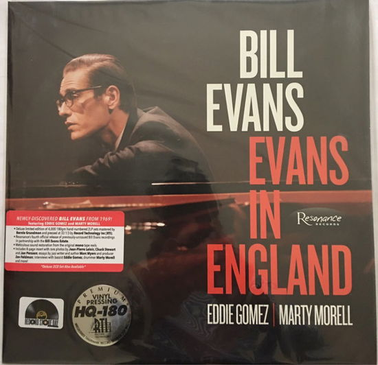 Evans in England - Bill Evans - Muziek - RESONANCE - 0712758040299 - 13 april 2019