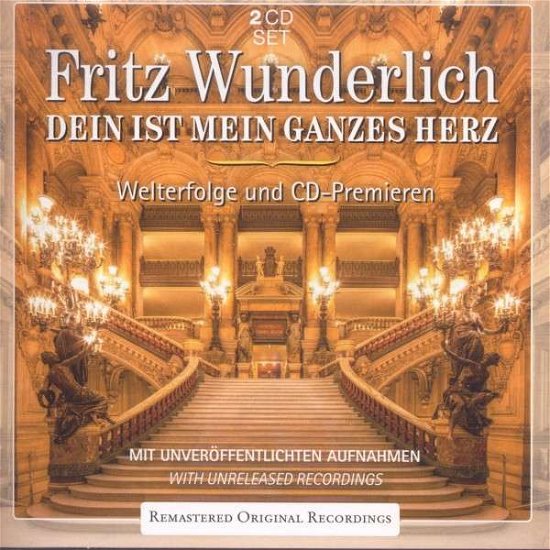 Cover for Fritz Wunderlich · Das Ist Mein Ganzes Herz (CD) (2015)