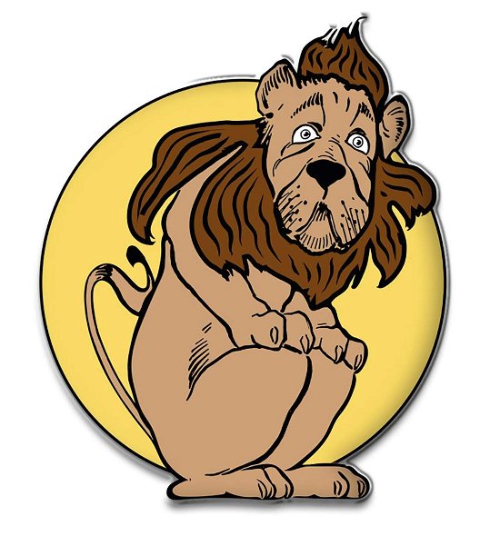 Lion Enamel Pin -  - Merchandise - BRITISH LIBRARY GIFT - 1000000218299 - 18. juni 2021