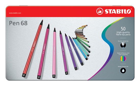 Cover for Stabilo · STABILO Pen 68 in Metalen Doos 50kl. (Zabawki)