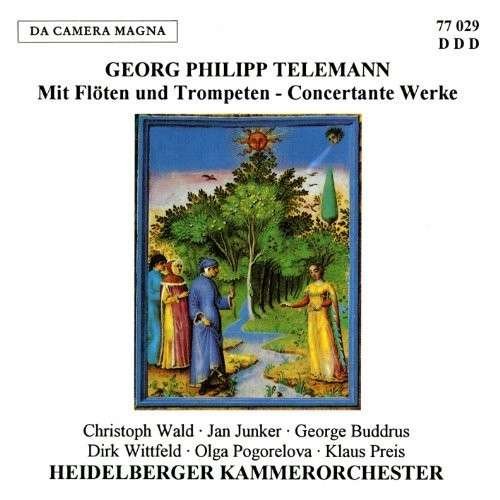 Cover for Telemann / Heidelberger Kammer · With Flutes &amp; Trumpets (CD) (2012)