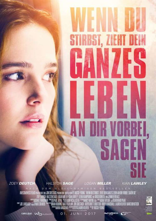 Cover for Ry Russo-young · Wenn Du Stirbst,zieht Dein Ganzes Leben an Dir Vor (Blu-ray) (2017)