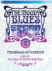 Cover for The Moody Blues Threshold of a Dream  Live at the Isle of Wight (DVD) (2018)