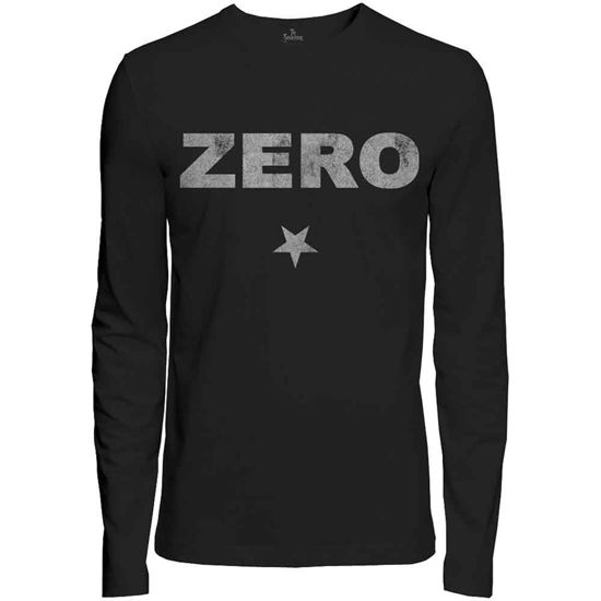 Cover for Smashing Pumpkins - The · The Smashing Pumpkins Unisex Long Sleeve T-Shirt: Zero Distressed (Klær) [size S] [Black - Unisex edition]