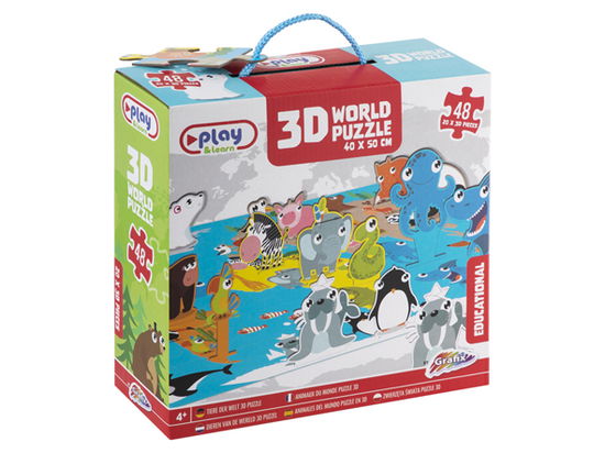 Cover for Grafix · 3D-puzzel Dieren van de Wereld (40x50cm) (Toys) [1th edição] (2022)