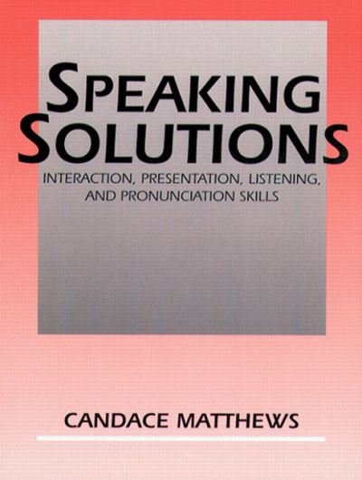 Cover for Matthews · Speaking Solutions (Book) (1994)