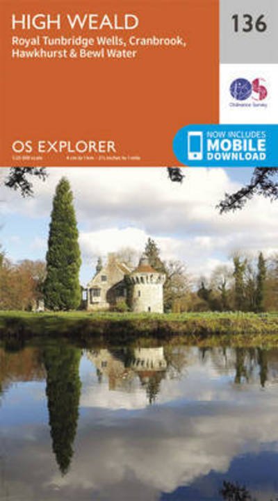 Cover for Ordnance Survey · High Weald, Royal Tunbridge Wells - OS Explorer Map (Map) [September 2015 edition] (2015)