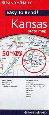 Cover for Rand Mcnally · Rand Mcnally Easy to Read: Kansas State Map (Map) [Map edition] (2010)