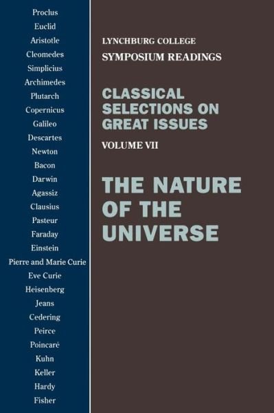 Cover for Julius A. Sigler · Classical Selections on Great Issues: The Nature of the Universe (Taschenbuch) (1997)