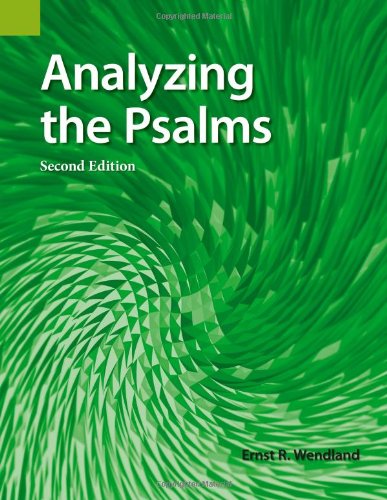 Cover for Ernst R. Wendland · Analyzing the Psalms: with Exercises for Bible Students and Translators (Paperback Book) [2nd edition] (1998)