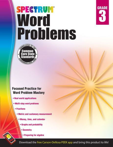 Cover for Spectrum · Spectrum Word Problems, Grade 3 (Pocketbok) (2013)