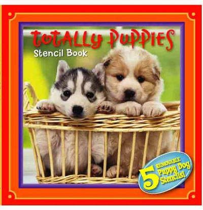 Cover for Totally Puppies Stencil Book (Book)