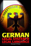 Cover for Howard Fisher · German Legal System &amp; Legal Language (Paperback Book) (1996)