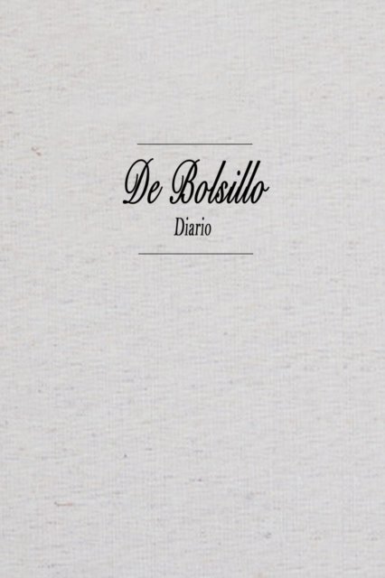 Diario de Bolsillo - F M Journal - Books - Createspace Independent Publishing Platf - 9781979848299 - August 1, 2007