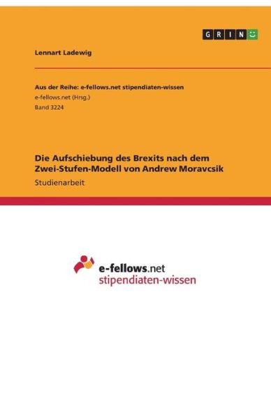 Cover for Ladewig · Die Aufschiebung des Brexits na (Book)