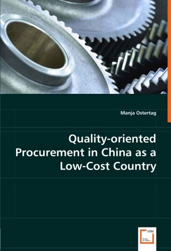 Cover for Manja Ostertag · Quality-oriented Procurement in China As a Low-cost Country (Paperback Book) (2008)