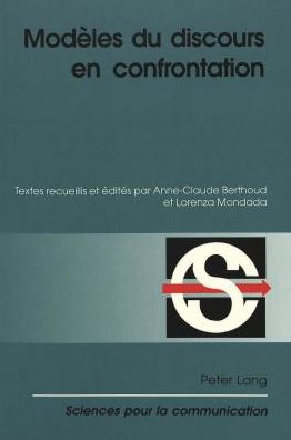 Cover for Modeles du discours en confrontation (Paperback Book) (2000)