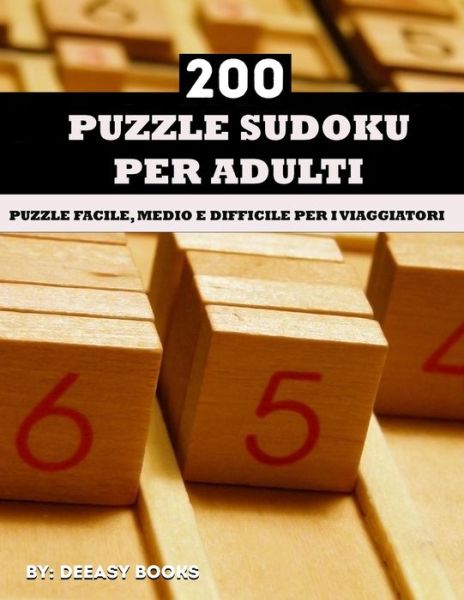 Cover for Deeasy Books · Sudoku puzzle per adulti (Paperback Book) (2021)