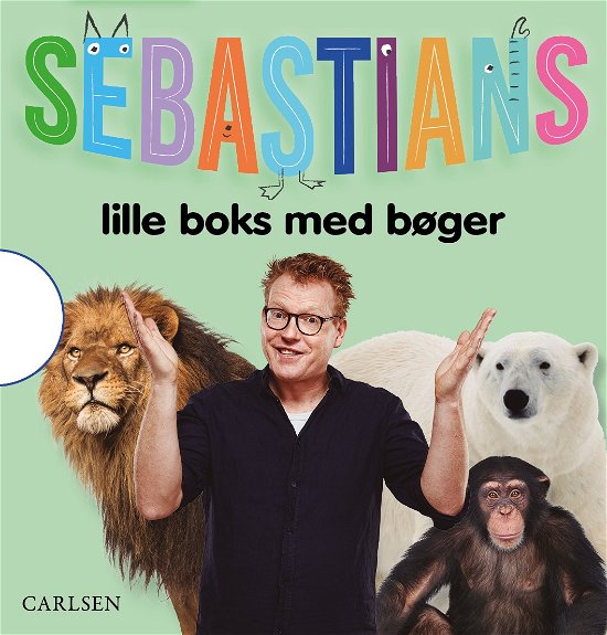 Cover for Sebastian Klein · Sebastians lille boks med bøger (Cardboard Book) [1. Painos] (2024)