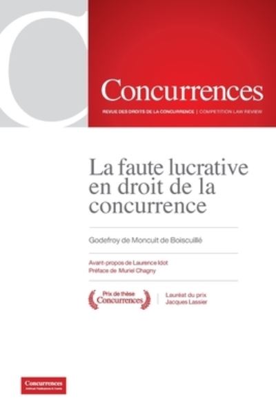 Cover for La faute lucrative en droit de la concurrence (Paperback Book) (2020)