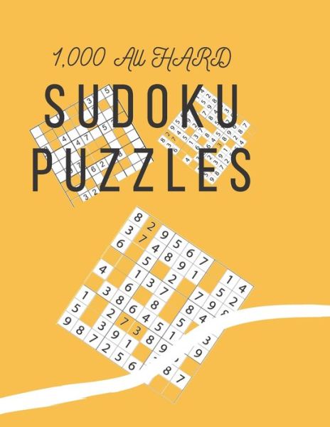 Cover for Kitdanai Viriyachaipong · 1,000 All HARD Sudoku Puzzles (Pocketbok) (2020)