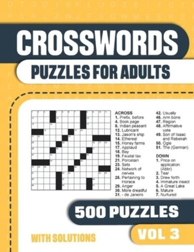 Crosswords Puzzles for Adults - Visupuzzle Books - Kirjat - Independently Published - 9798713309299 - keskiviikko 24. helmikuuta 2021