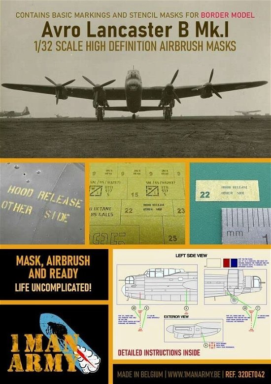 Cover for 1ManArmy · 1/32 Avro Lancaster B Mk.i Border (Leketøy)