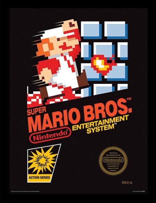 Cover for Nintendo: Pyramid · Super Mario Bros. (Nes Cover) (Framed Print 30x40cm / Stampa In Cornice) (MERCH)