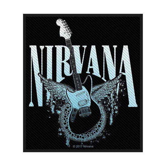 Nirvana Standard Woven Patch: Guitar - Nirvana - Koopwaar - ROCKOFF - 5055339784300 - 19 augustus 2019