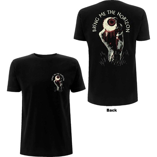 Bring Me The Horizon Unisex T-Shirt: Zombie Eye (Back Print) - Bring Me The Horizon - Fanituote -  - 5056187757300 - 