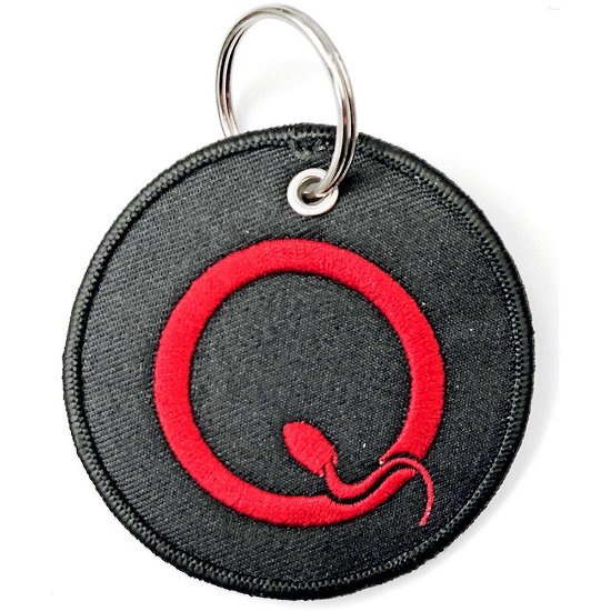 Queens Of The Stone Age Keychain: Q Logo (Double Sided Patch) - Queens Of The Stone Age - Mercancía -  - 5056368604300 - 