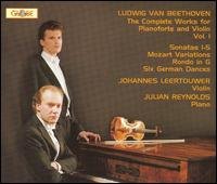 Cover for Beethoven / Leertouwer / Reynolds · Complete Works for Pianoforte &amp; Violin 1 (CD) (2006)