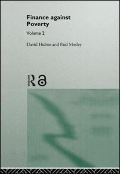 Cover for Hulme, David (University of Manchester, UK) · Finance Against Poverty: Volume 2: Country Case Studies (Hardcover Book) (1996)