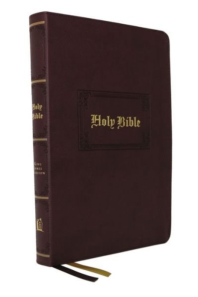 Cover for Thomas Nelson · KJV Holy Bible: Large Print with 53,000 Center-Column Cross References, Brown Leathersoft, Red Letter, Comfort Print: King James Version (Leather Book) (2023)