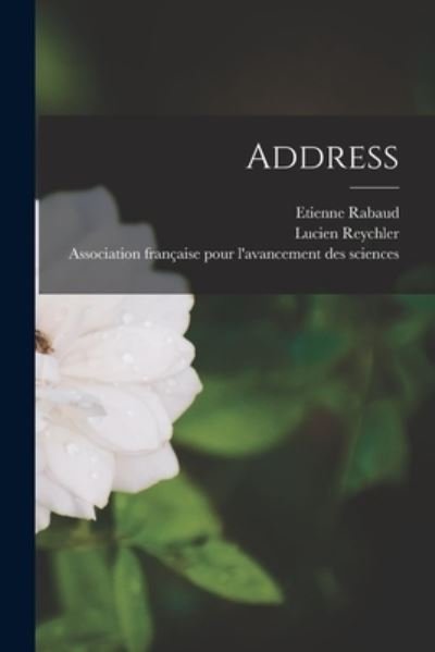 Cover for Etienne 1868- Rabaud · Address [microform] (Paperback Bog) (2021)