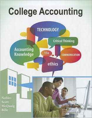 Cover for Cathy Scott · College Accounting, Chapters 1-24 (Hardcover Book) (2012)