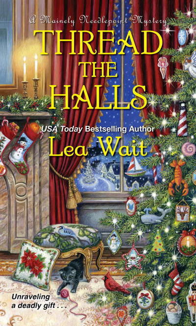 Cover for Lea Wait · Thread the Halls - A Mainely Needlepoint Mystery (Paperback Book) (2017)