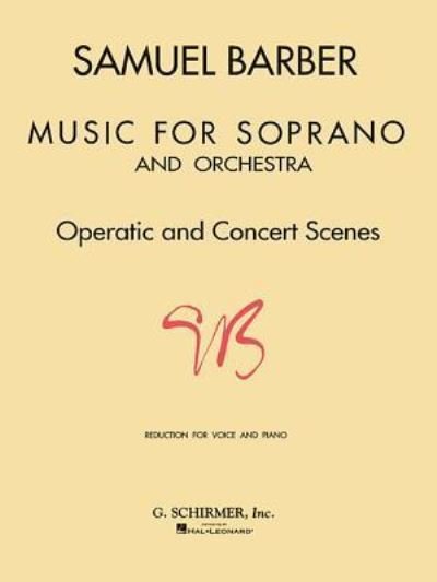Cover for Samuel Barber · Music for Soprano and Orchestra (Book) (1986)