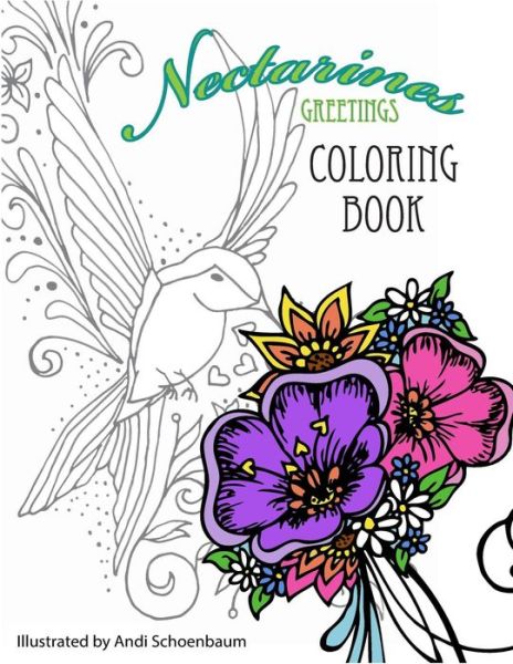 Cover for Andi Schoenbaum · Nectarines Greetings Coloring Book for All Ages (Paperback Book) (2017)