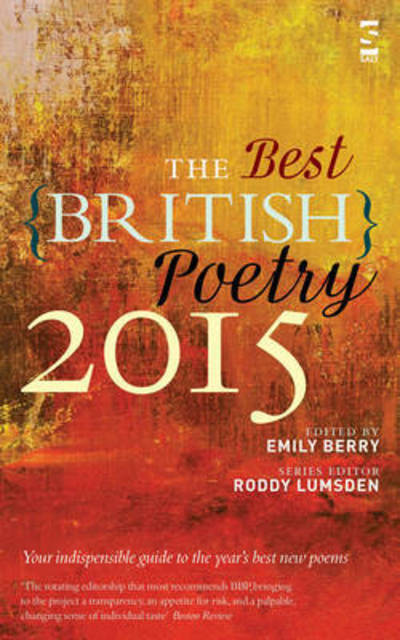 The Best British Poetry -  - Books - Salt Publishing - 9781784630300 - September 1, 2015