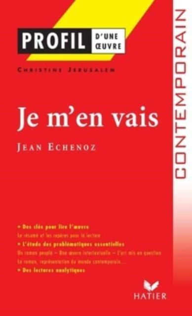 Cover for Profil d'une oeuvre: Je m'en vais (Paperback Book) (2019)